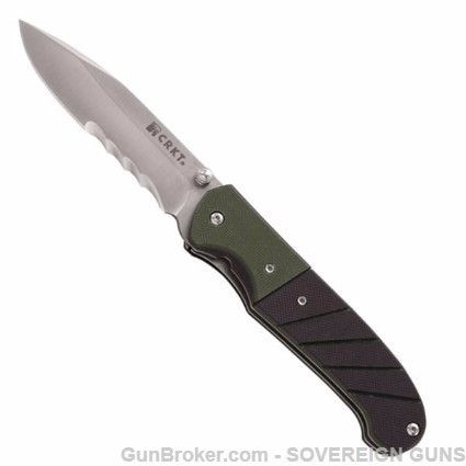 CRKT Ignitor Assisted Open Folding Knife Serrated-img-0