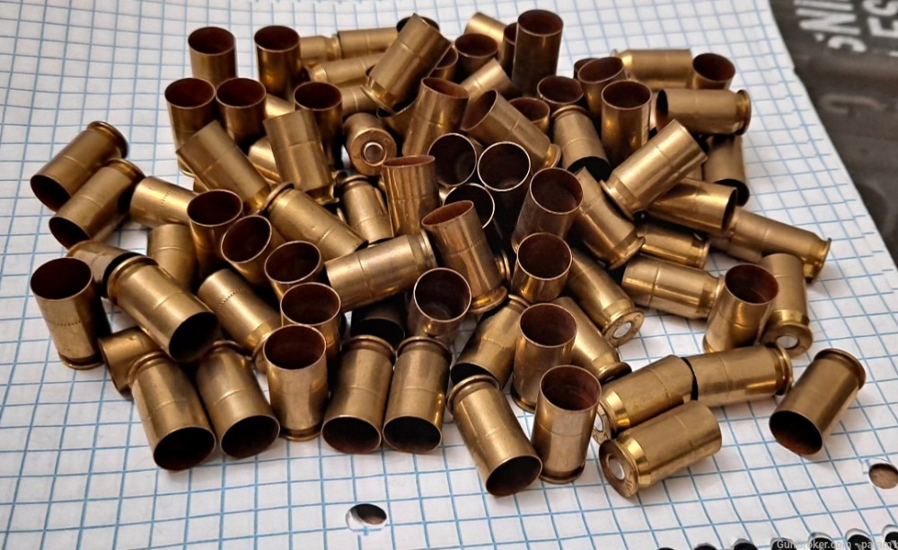 45 acp brass for reloading-100 pcs clean&primed wcc71 and 14 spent brass -img-0