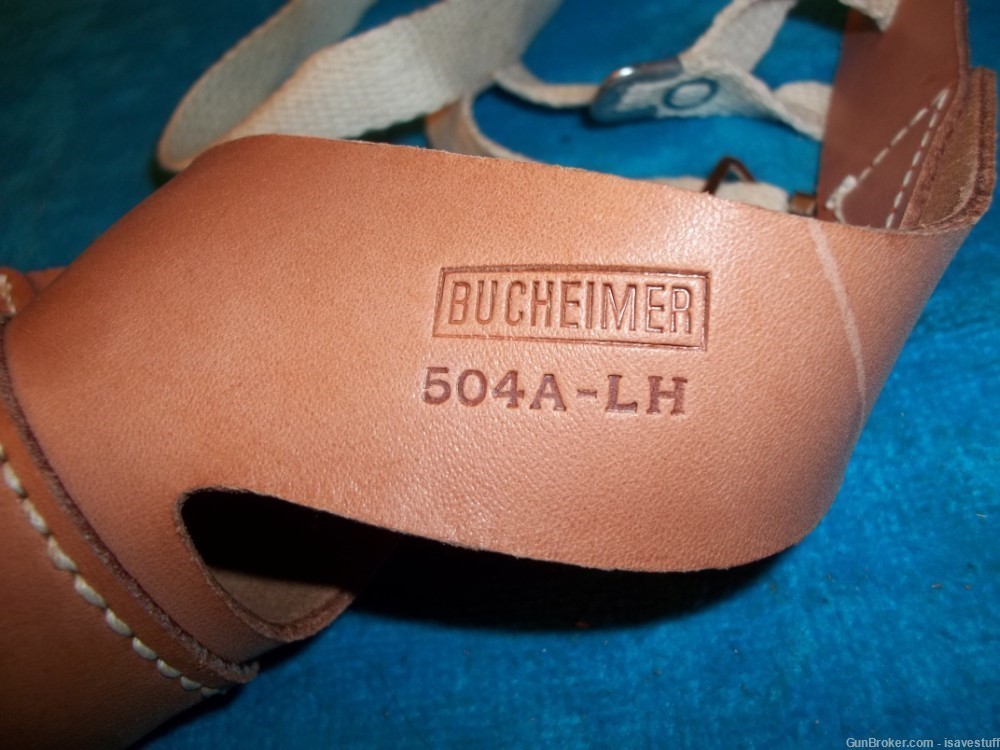 NOS L/H Bucheimer Shoulder Holster S&W 10 13 15 19 64 65 66 Ruger Speed 6-img-6