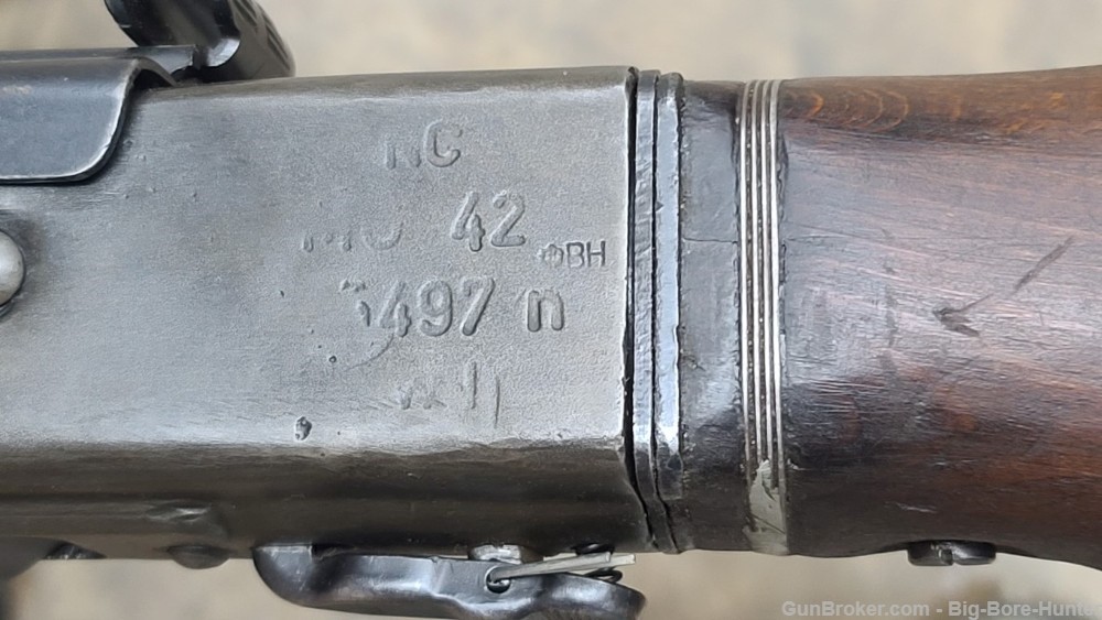 German WWII MG42 Dated 1943 the German Eagle swastika stamp Semi-Auto conv-img-32