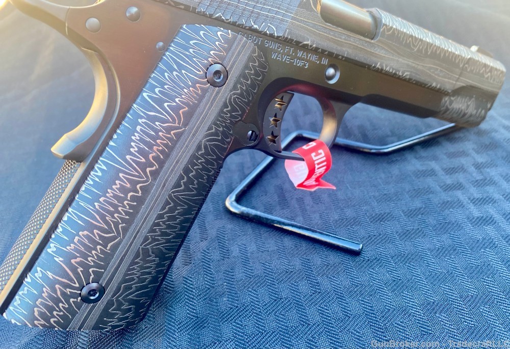 Cabot - Wave Damascus 1911 - #1 of 3 Made - Exclusive Limited Run-img-9