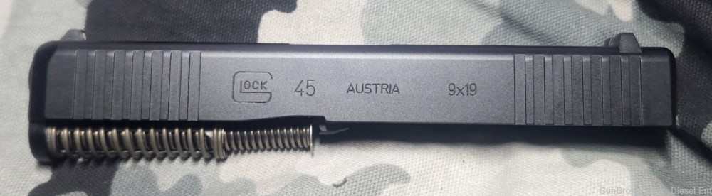 Glock 45 19  complete OEM slide Front Serrations same as G19 Gen 5 9MM NEW-img-0