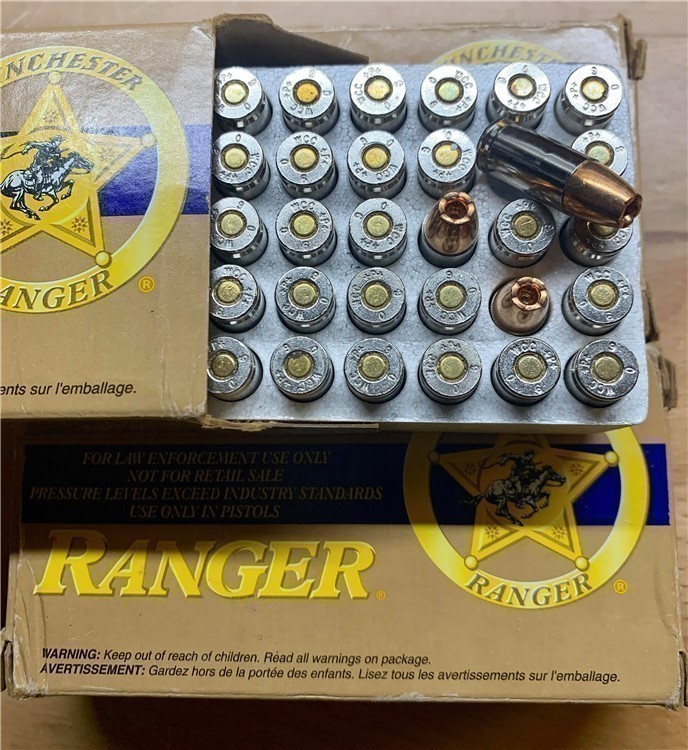 500rds Winchester Ranger™ LE Talon RA9TA 9mm Luger 127grn +P+ JHP T-series-img-0