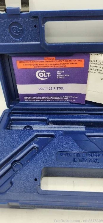 Colt Blue 22 Pistol Hard Case with Manual -img-1