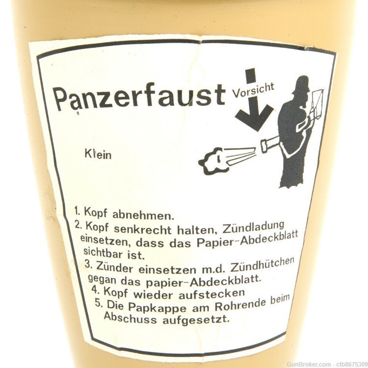 German WWII Panzerfaust 30M Rocket & Launcher NON-FUNCTIONAL REPLICA TOY, 1-img-0