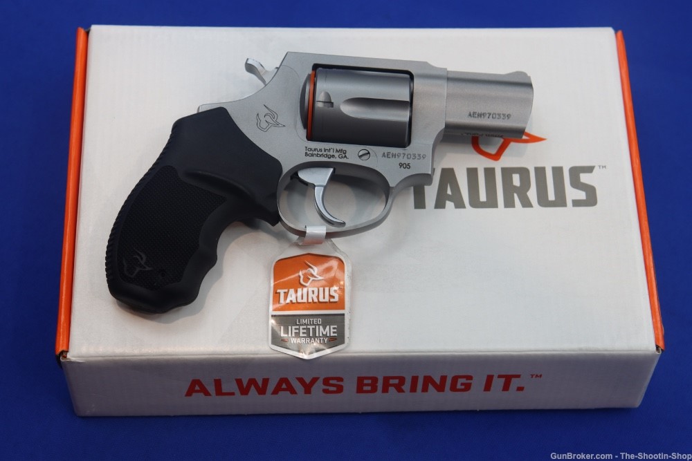 Taurus Model M905 Revolver 9MM LUGER Stainless Steel Compact 2" 5RD NEW 905-img-14