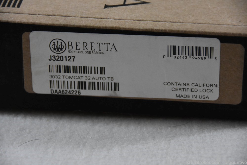 Beretta 3032 Tomcat Covert 32 ACP Cal. Brand New in Box w/paper, etc.   -img-21