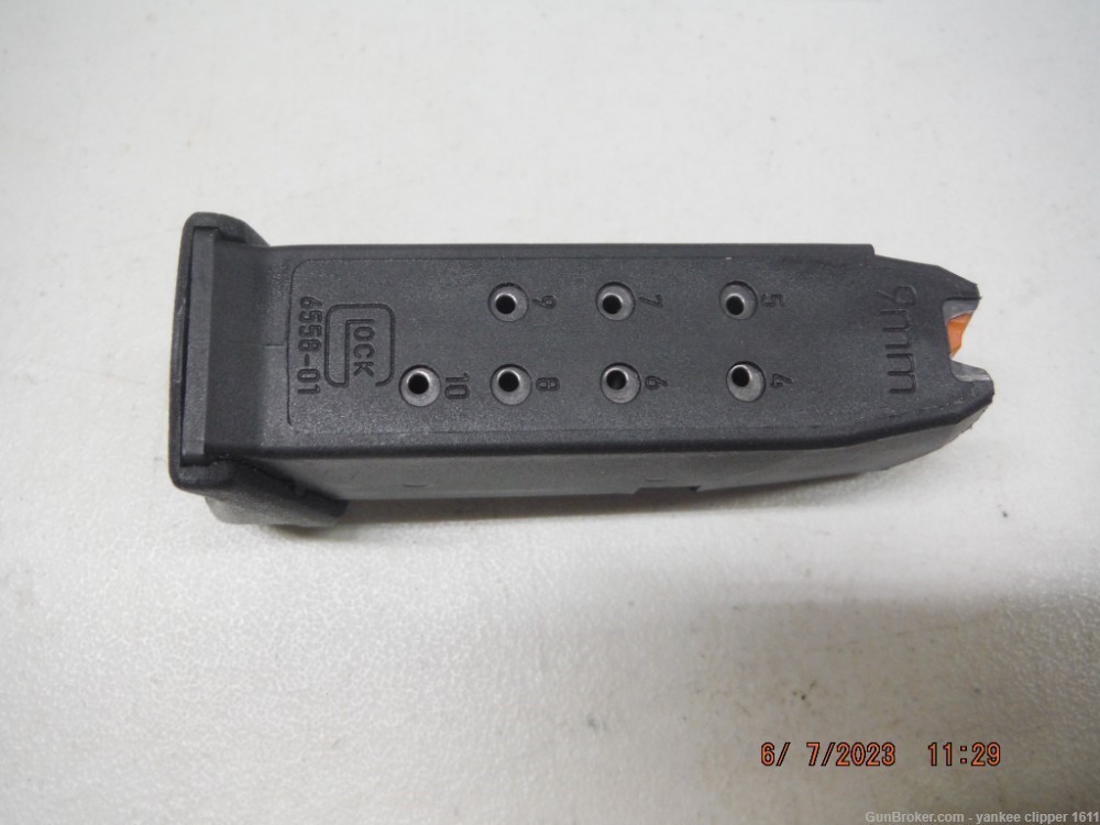 Glock 26 Gen5 9mm 10Rd Magazine with Pearce finger rest New Factory-img-3