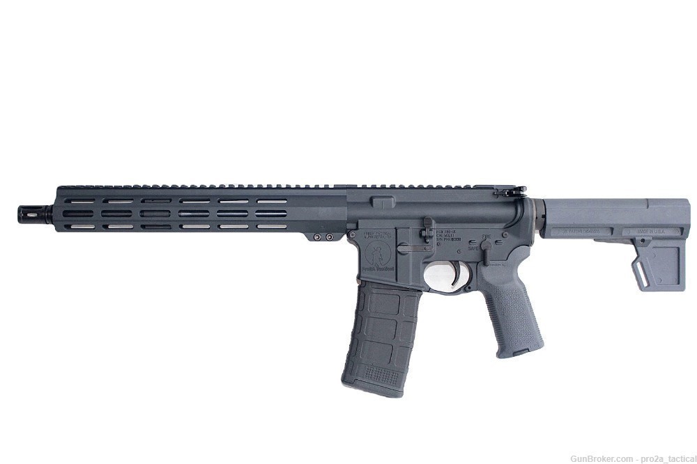 PRO2A TACTICAL PATRIOT 12.5 inch AR-15 6.5 Grendel M-LOK Pistol GRAY-img-1
