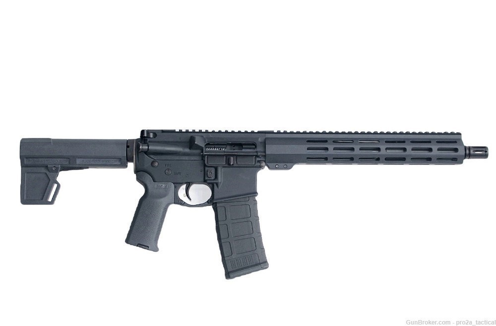 PRO2A TACTICAL PATRIOT 12.5 inch AR-15 6.5 Grendel M-LOK Pistol GRAY-img-0