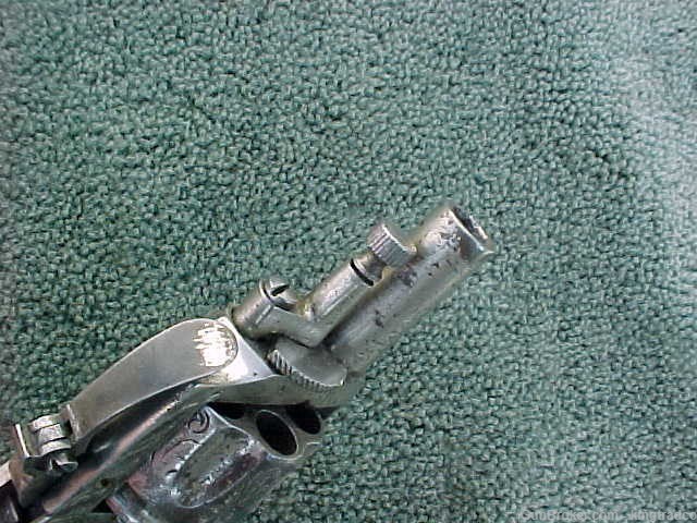 Baby BELGIAN LEFAUCHEUX 7 MM Engraved Nickel Antique Revolver Pistol-img-6