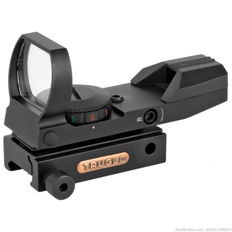 Truglo Picatinny Dual Color Open 1X Red Dot - Red, Green-img-0