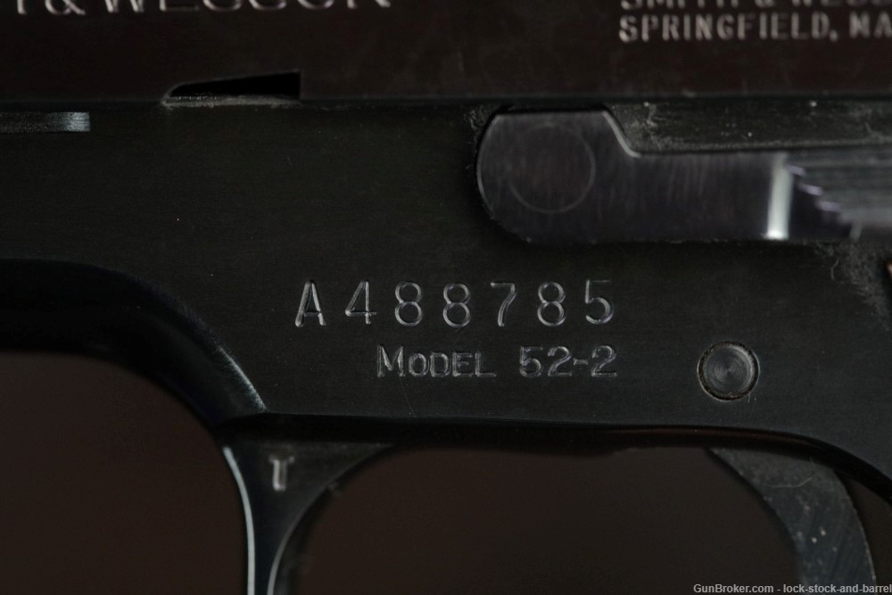 Smith & Wesson S&W Model 52-2 .38 Spl 5" Semi-Automatic Target Pistol & Box-img-16