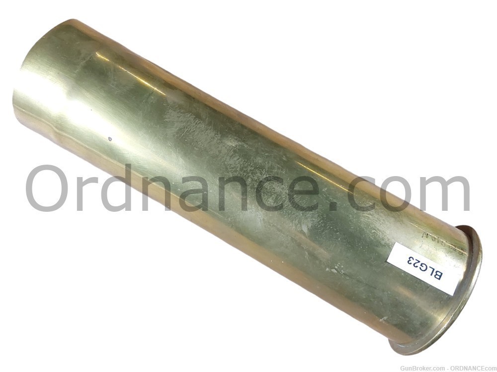 75mm Belgian WWI shell casing mle TR 75x280mm inert cartridge case ammo-img-1