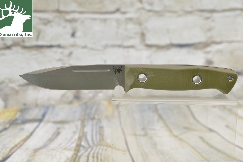 BENCHMADE KNIFE 163-1 SIBERT, BUSHCRAFTER, 4.38" CPM-S30V STAINLESS STEEL -img-0
