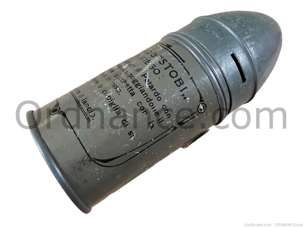 57mm Italian Stobi Firecracker Gas Shell 57x151mm inert ammo round-img-0