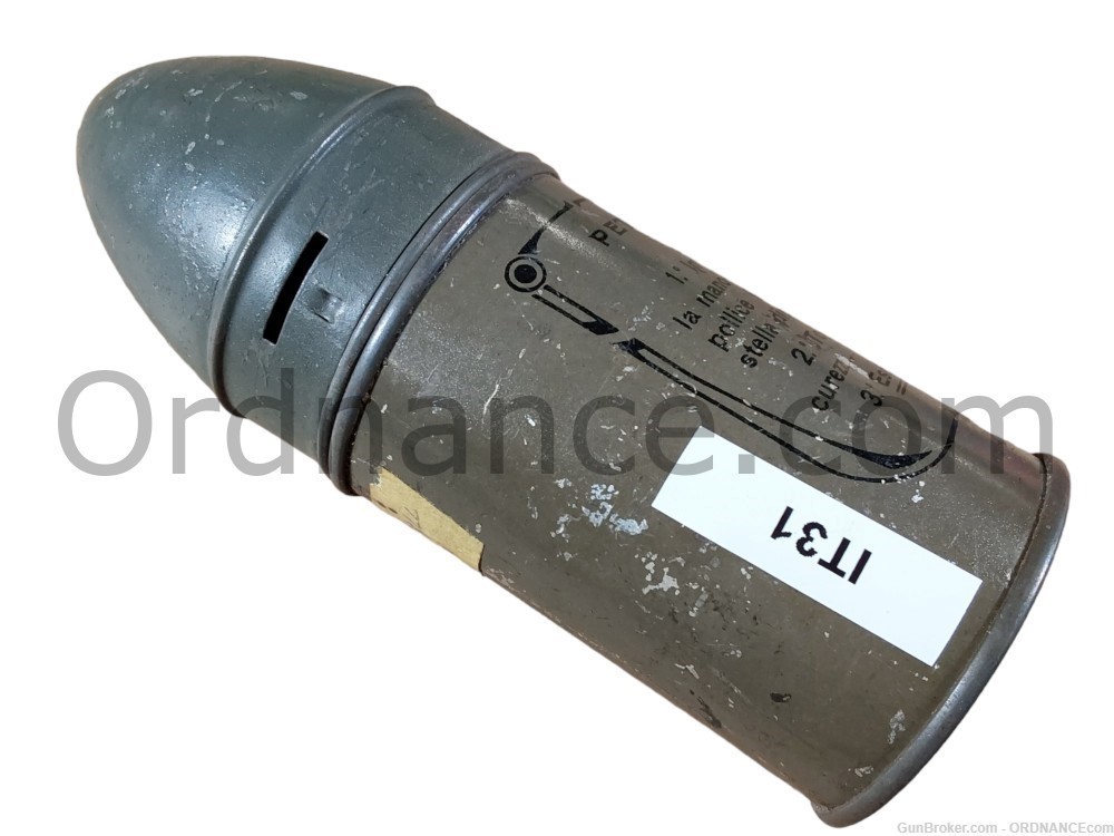 57mm Italian Stobi Firecracker Gas Shell 57x151mm inert ammo round-img-1