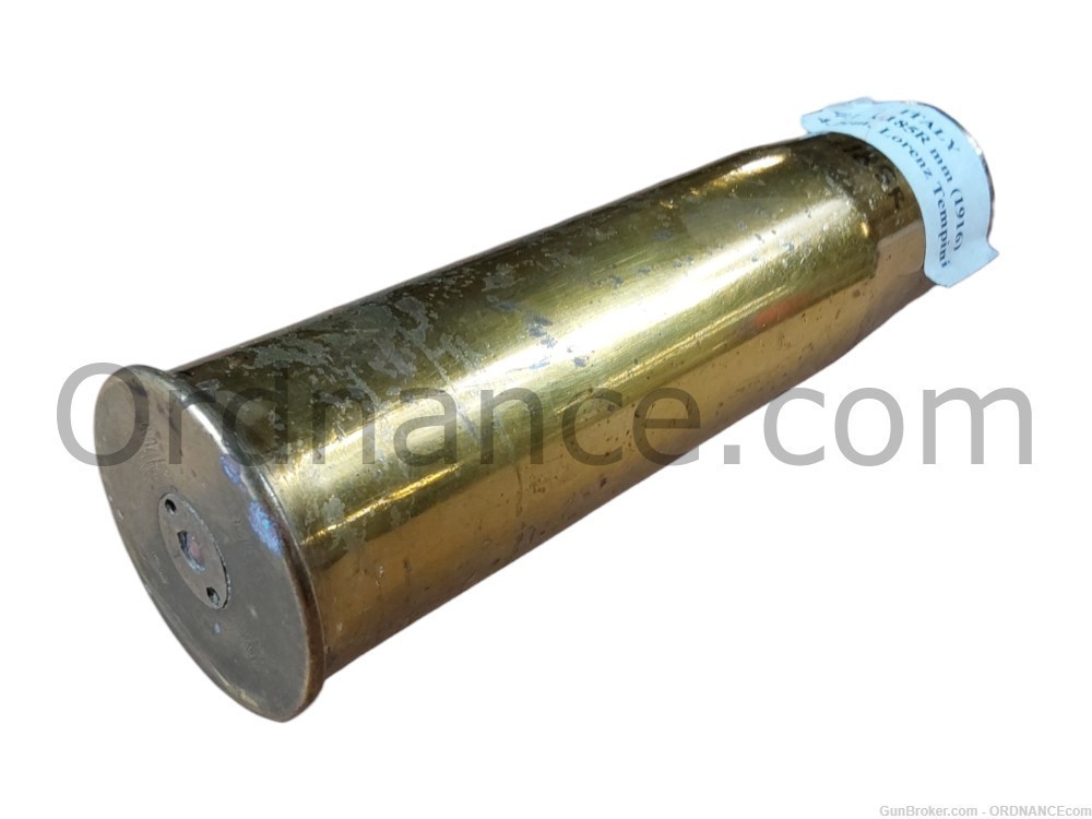 42mm Italian shell casing Lorenz Tempini 42x185 inert shell cartridge case-img-2