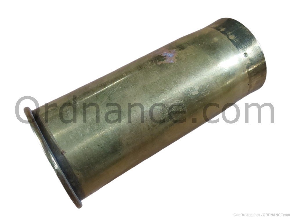 37mm Italian WWI shell casing H Lungo QF 1-PDR 37x94mm inert cartridge case-img-0