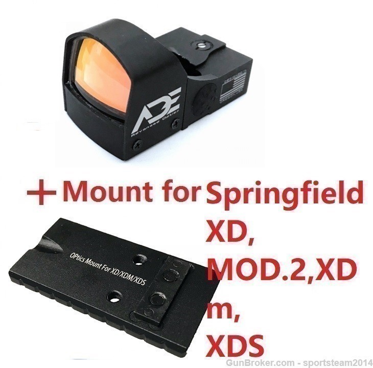 RD3-009 Micro Red Dot Sight + Springfield XD/XDS/XDM Elite Pistol-img-0