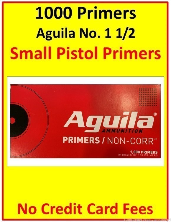 Primers SMALL PISTOL Primers (1,000 count)-img-0