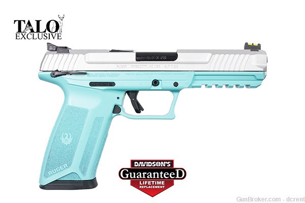 Ruger 57 Talo Edition Turquoise Silver 5.7x28 20rd 16406 IN STOCK-img-0