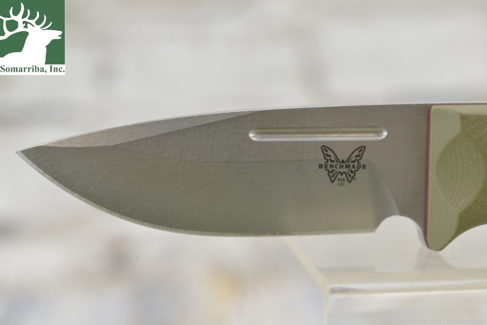 BENCHMADE KNIFE 165-1 SIBERT, MINI BUSHCRAFTER, 3.38" CPM-S30V STAINLESS ST-img-2