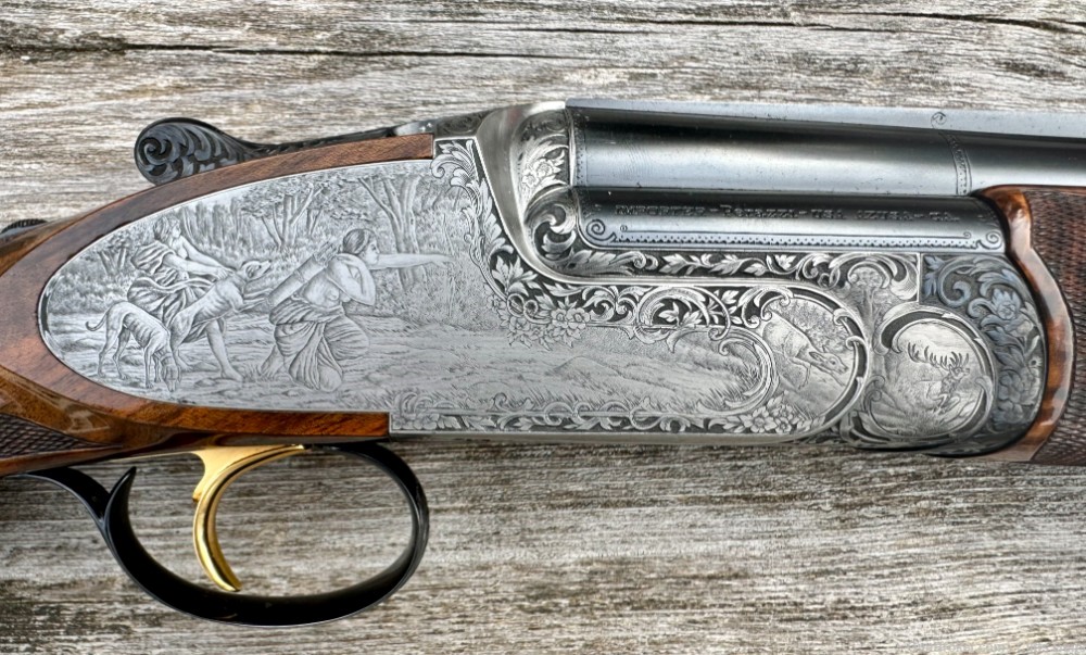 Perazzi Side Plate “Extra Grade” The Goddess of the Hunt 32”-img-1
