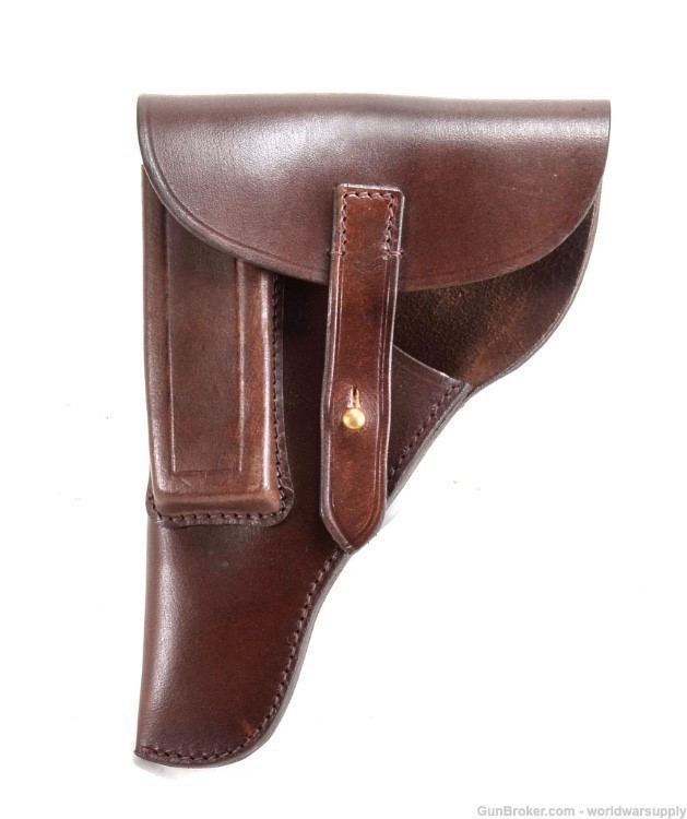 Left Hand Brown Leather PP PPK Mauser HSc Holster -img-0