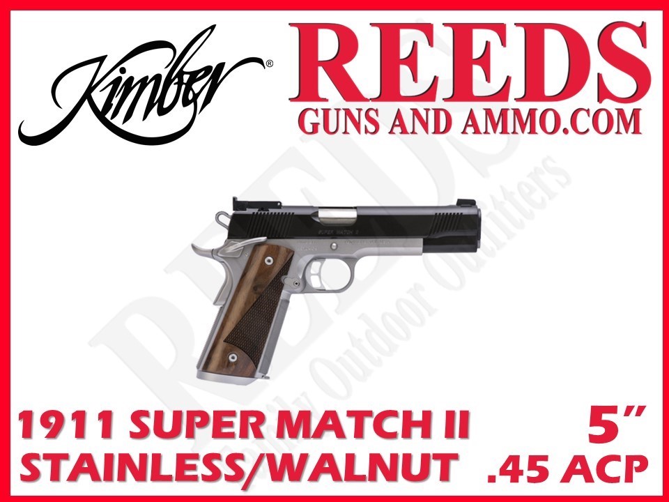 Kimber 1911 Super Match II Two Tone 45 ACP 5in 1-8Rd Mag 3200309-img-0