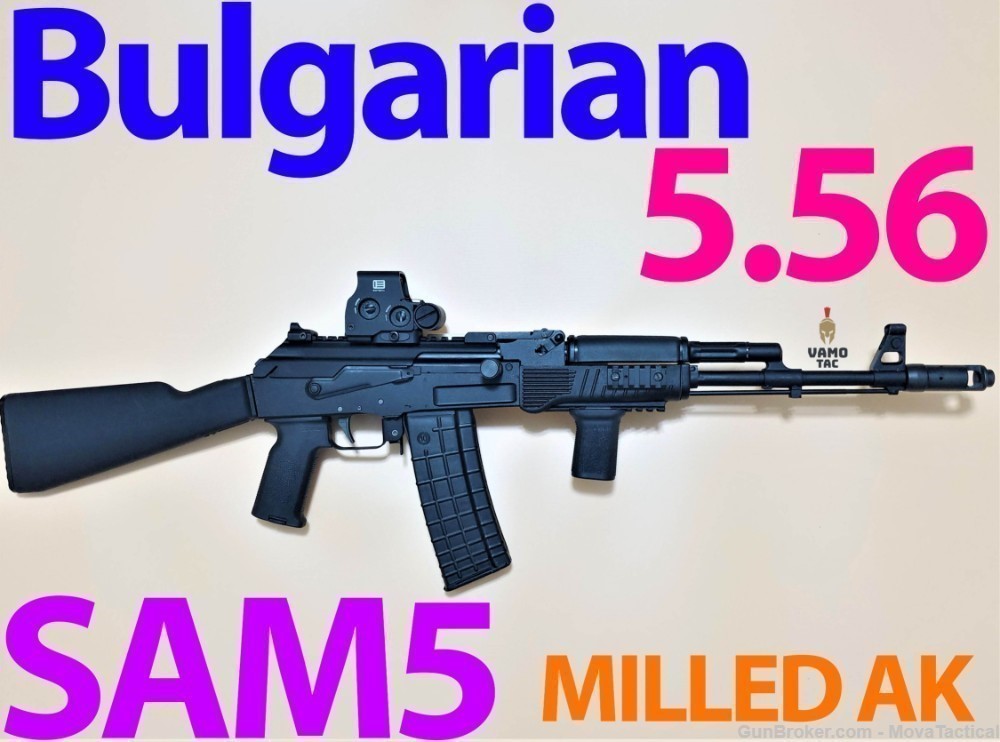 Arsenal SAM5 Milled AK 5.56x45 SAM5 AK -SAM5 Rail Guard ALG RAIL TOP COVER-img-0