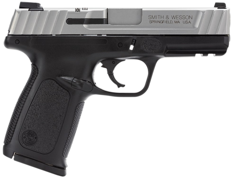 Smith & Wesson SD40 VE CA Compliant 40 S&W 4 Black/Stainless Pistol-img-0