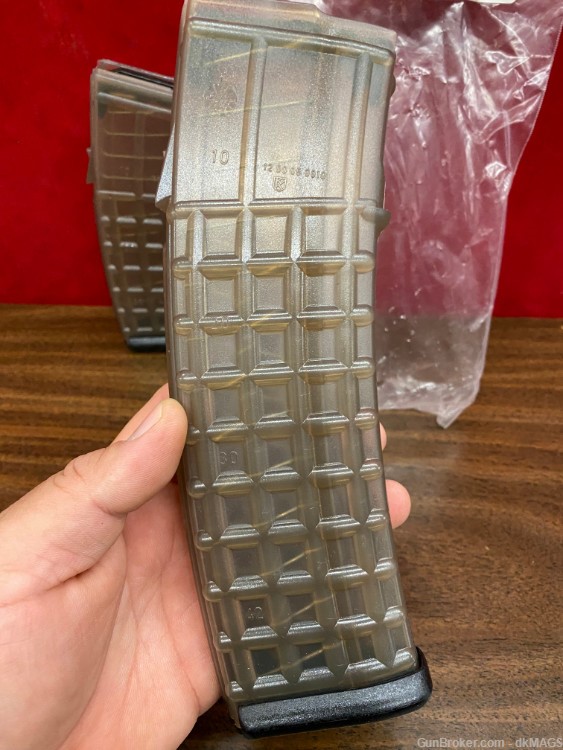 2 Steyr AUG .223 Magazines 42rd and 30rd Mags Clips Black Translucent-img-2