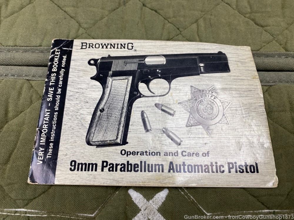 FN Browning HI Power Collector Quality & Desired 9mm Parabellum Pistol -img-18