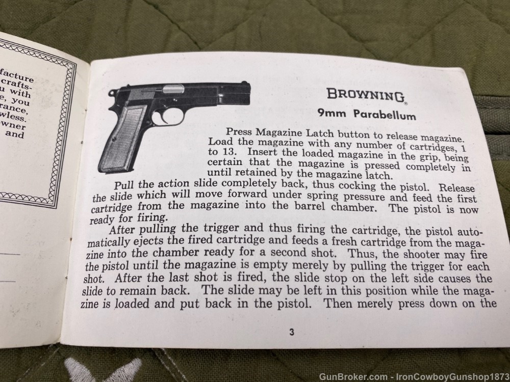 FN Browning HI Power Collector Quality & Desired 9mm Parabellum Pistol -img-19