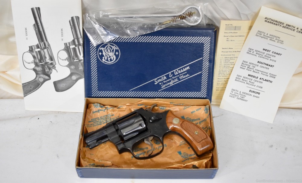 Smith & Wesson Model 30-1 like new in box! .32 S&W Long Mfg 1974 C&R OK-img-0