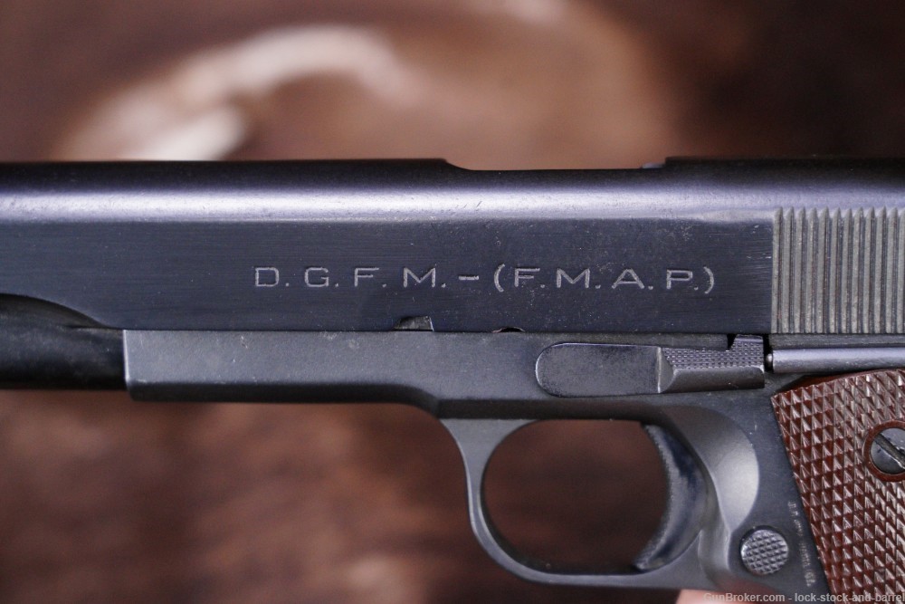Argentine DGFM Sistema Colt Model 1927 .45 ACP 5" Semi Auto Pistol 1954 C&R-img-12