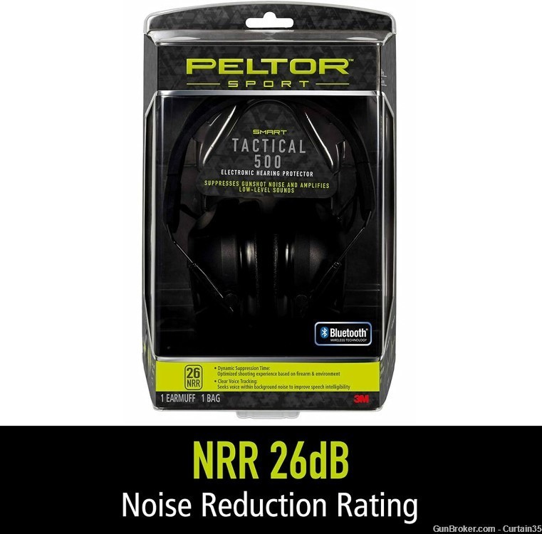  Peltor Sport Tactical 500 Electronic Hearing Protection with Bluetooth-img-0