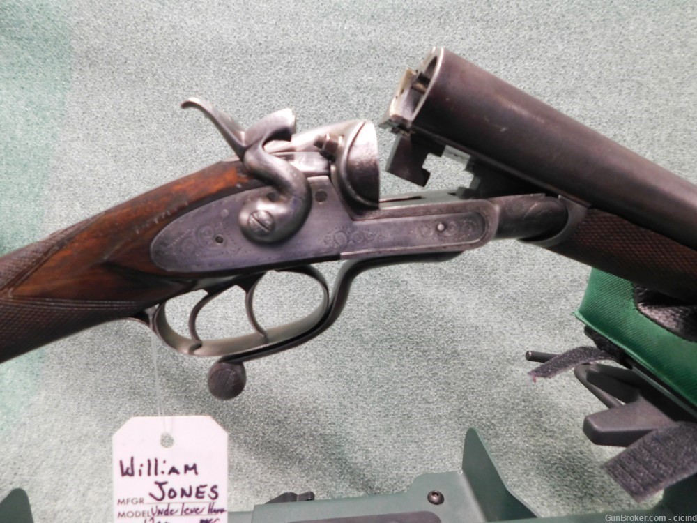 William Jones Under Lever Hammer Side By Side Shotgun-img-7