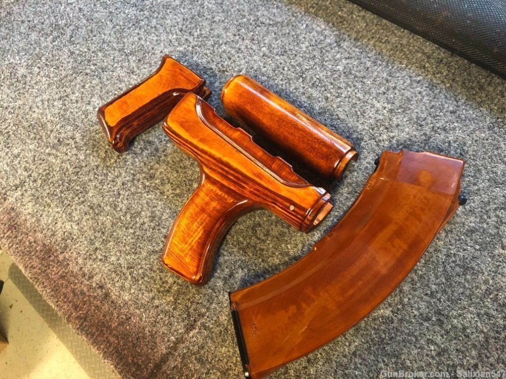 Yugo M85 / M92 Bakelite Orange Hand Guard Set + Pistol Grip-img-4