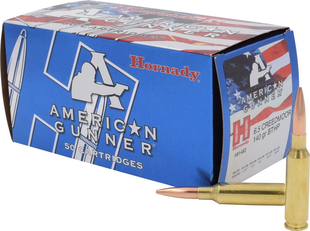 Hornady American Gunner 6.5 Creedmoor 140gr Hollow Point Boat Tail 50 Round-img-0