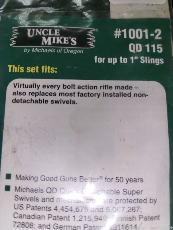 Uncle Mike's QD Super Swivels #1001-2 QD 115 For most bolt action Rifles -img-4