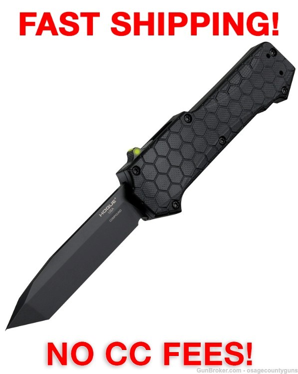 Hogue Compound OTF Auto - Stainless - 3.5" - Tanto-img-0