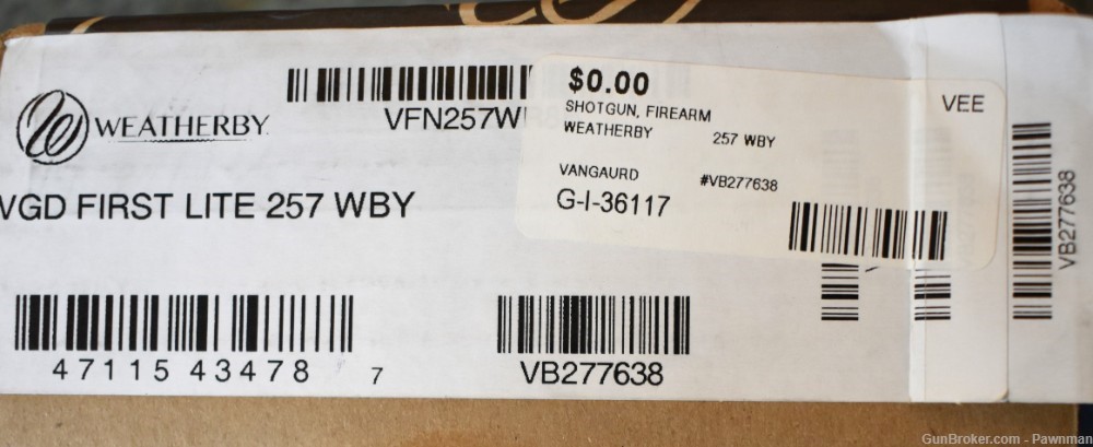 Weatherby Vanguard First Light in .257 Wby Mag - NEW!-img-21