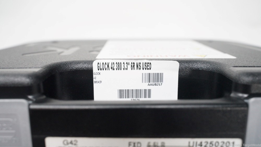 GLOCK G42 SUB-COMPACT .380 ACP PISTOL BLACK POLYMER 6 ROUNDS (19676)-img-26