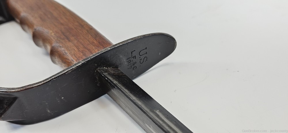 WWI USGI Trench Knife LFC 1917 Original Sheath RARE-img-10