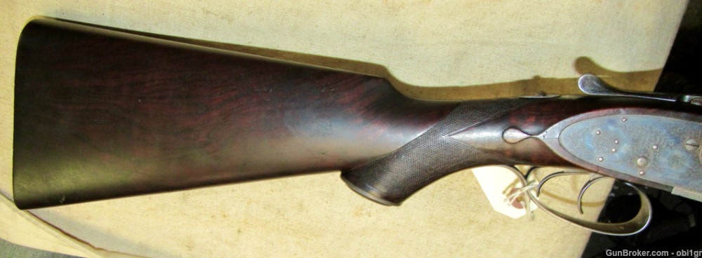 Super Antique English Purdey 12 Gauge Double Barrel Hammerless Shotgun 1886-img-43