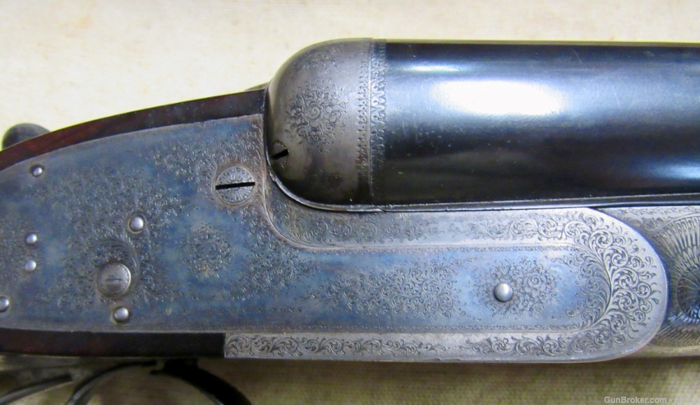 Super Antique English Purdey 12 Gauge Double Barrel Hammerless Shotgun 1886-img-5