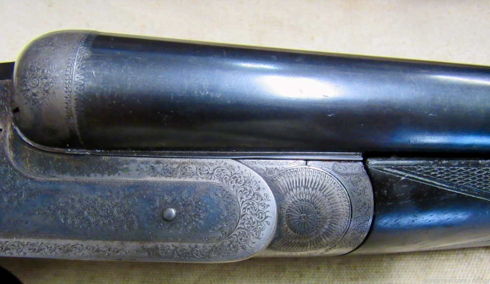 Super Antique English Purdey 12 Gauge Double Barrel Hammerless Shotgun 1886-img-6