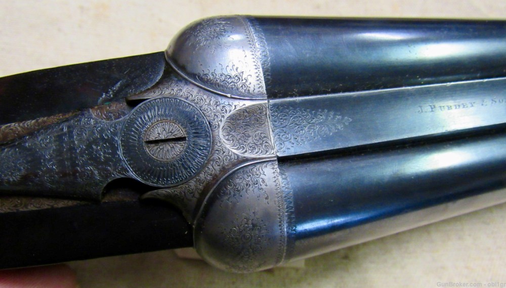 Super Antique English Purdey 12 Gauge Double Barrel Hammerless Shotgun 1886-img-10